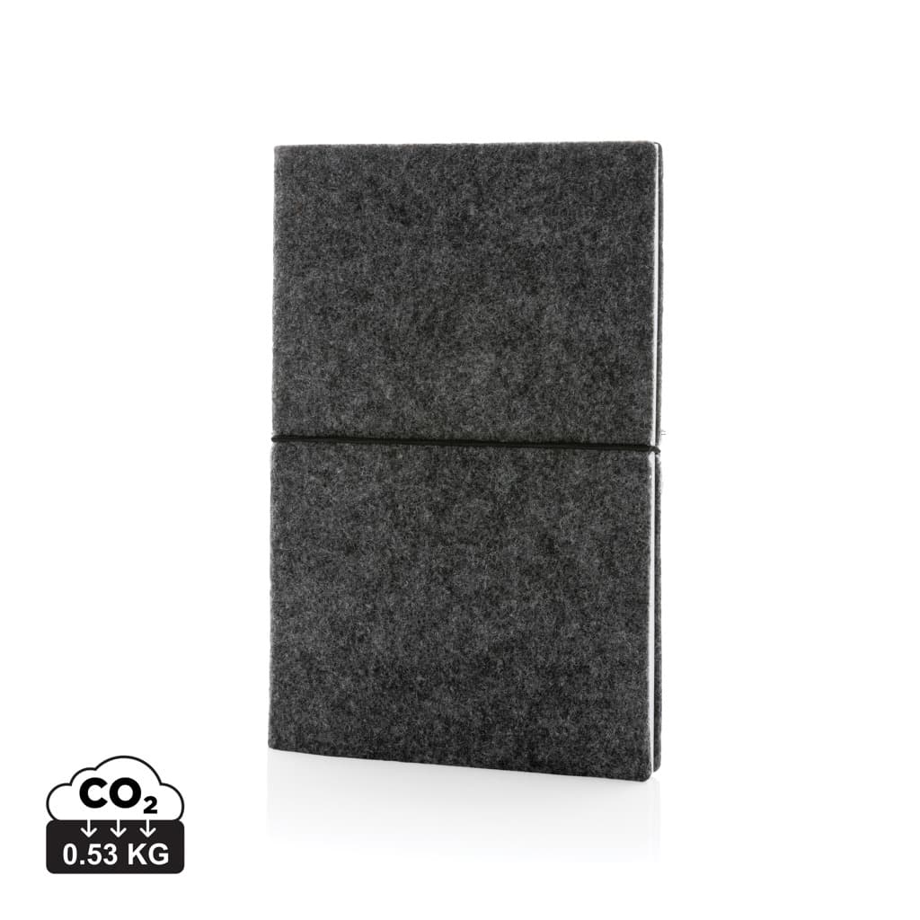 A5 softcover filt anteckningsbok GRS certifierad – bild 1