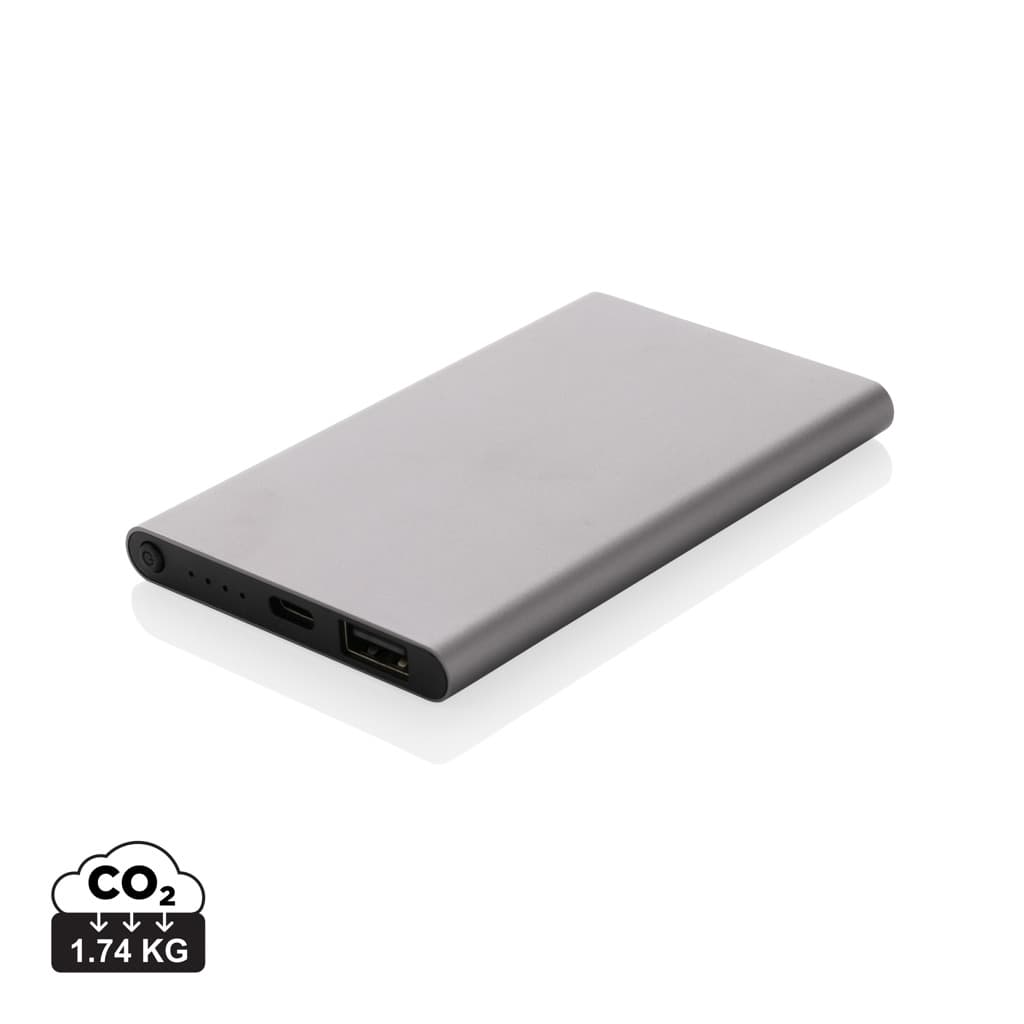 4.000mAh powerbank, type C, RCS återvunnen plast/aluminium – bild 1