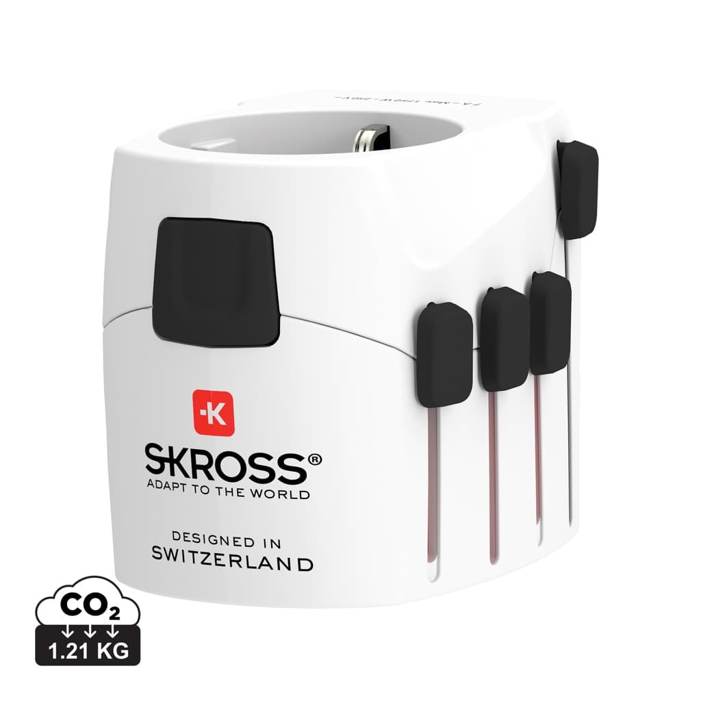SKROSS Pro 3-polig världsreseadapter – bild 1
