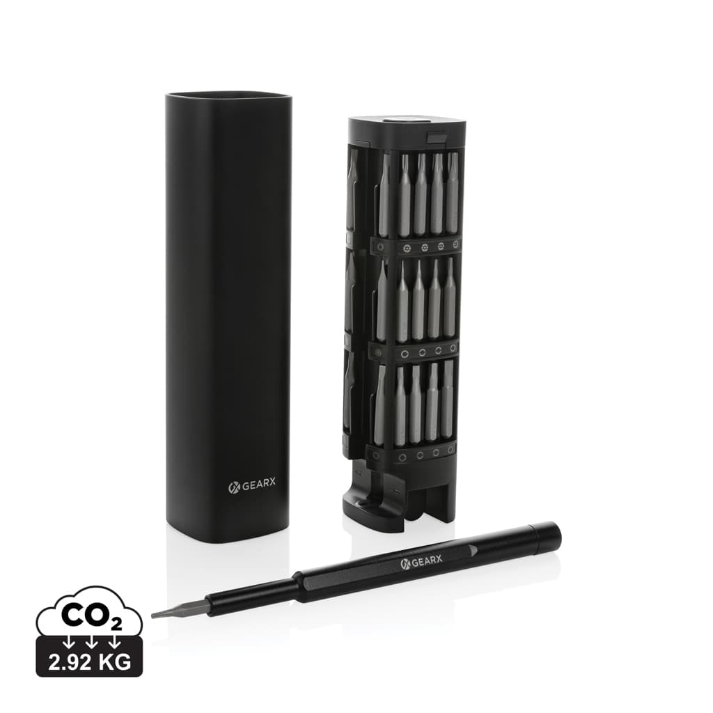 Gear X skruvmejselset 46 delar, RCS återvunnen aluminium – bild 1