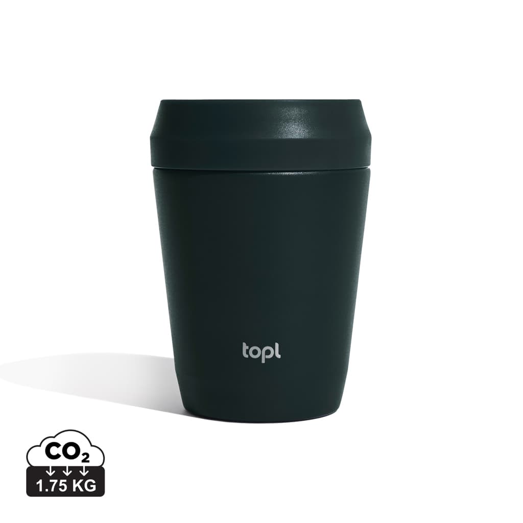 Topl To Go-glas i återvunnet stål Patenterat 360-lock 235 ml – bild 1