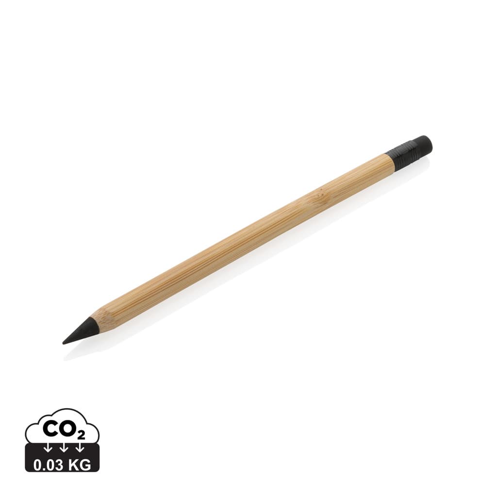 Infinity penna i bambu med suddgummi – image 1