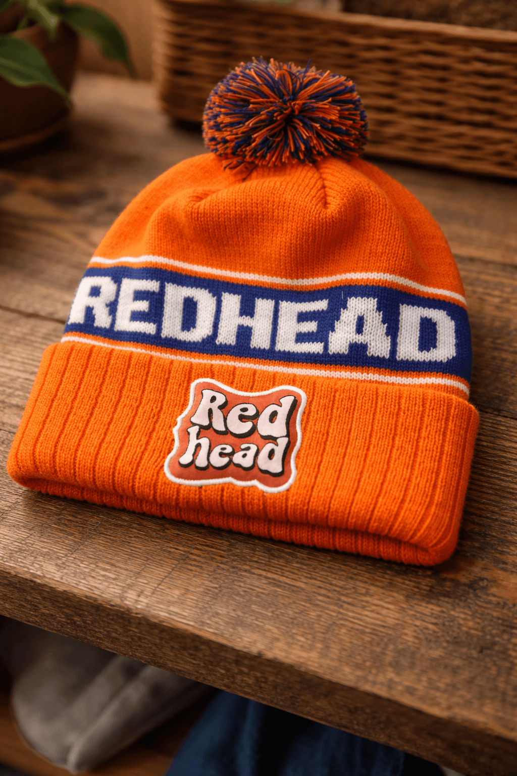 Mössa med tryck